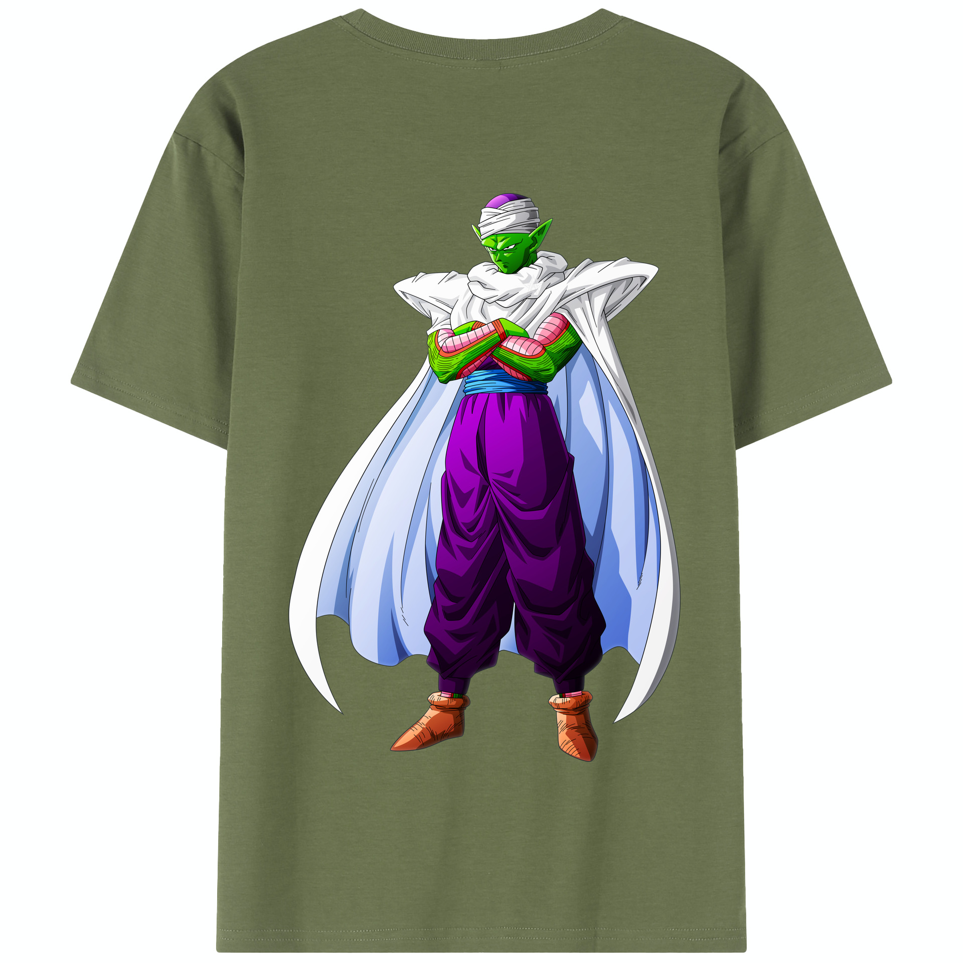 （画像用） ドラゴンボール ピッコロ DRAGON BALL Piccolo 綿100％半袖Tシャツ（背面プリント）